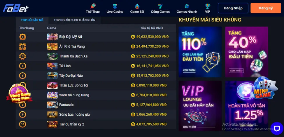 Sự kiện đặc biệt và phần thưởng VIP 8kbetcc